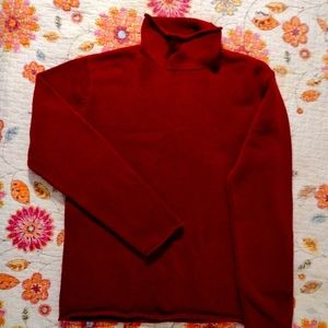 DKNY large Red Turtleneck Sweater